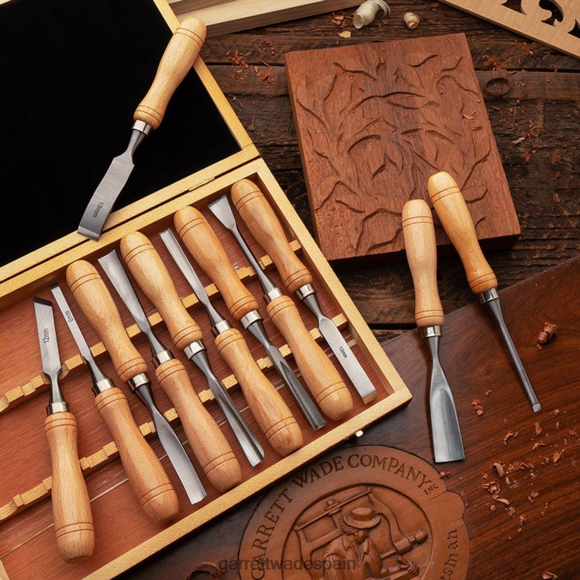 Garrett Wade juego de 12 cinceles para tallar madera carpintería HD0288677