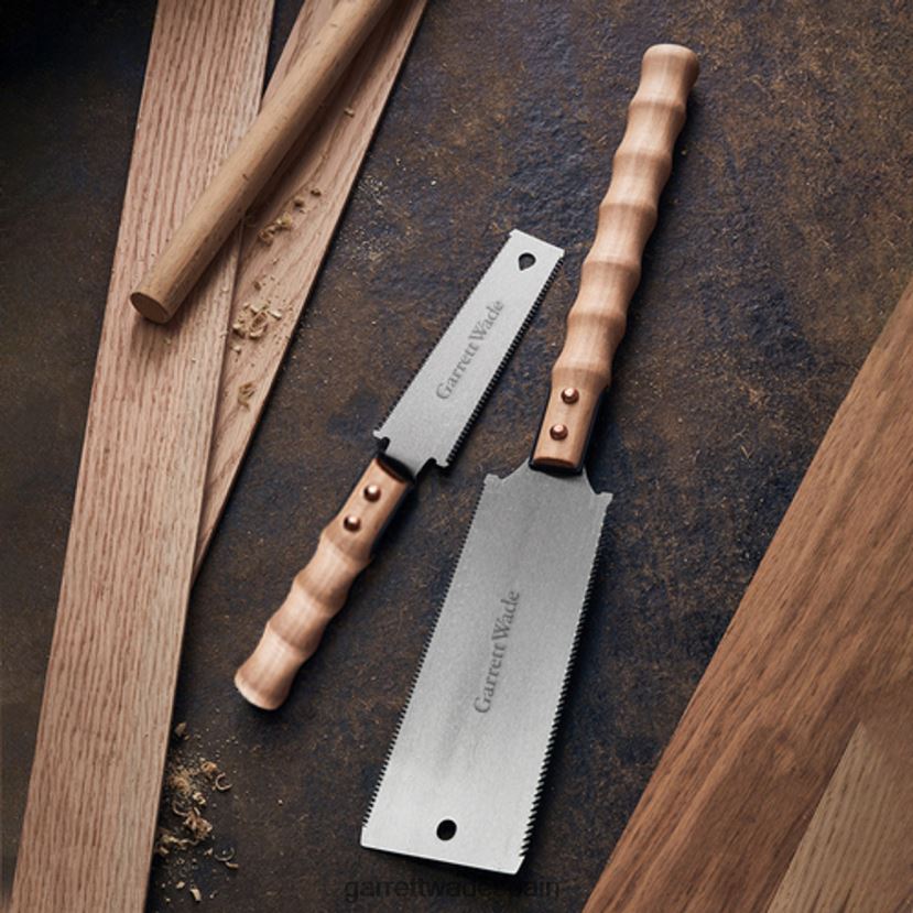 Garrett Wade Dos sierras de afeitar de estilo japonés con mangos de madera de haya. carpintería HD0288618
