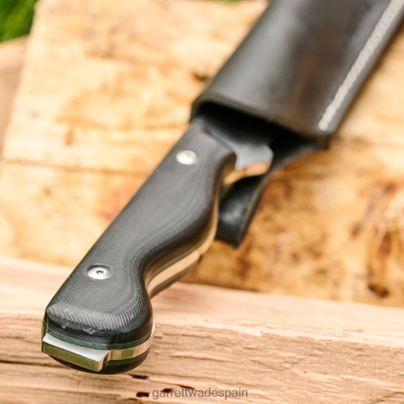 Garrett Wade cuchillo cincel bushcraft - mango g10 y funda de cuero exterior HD0288322