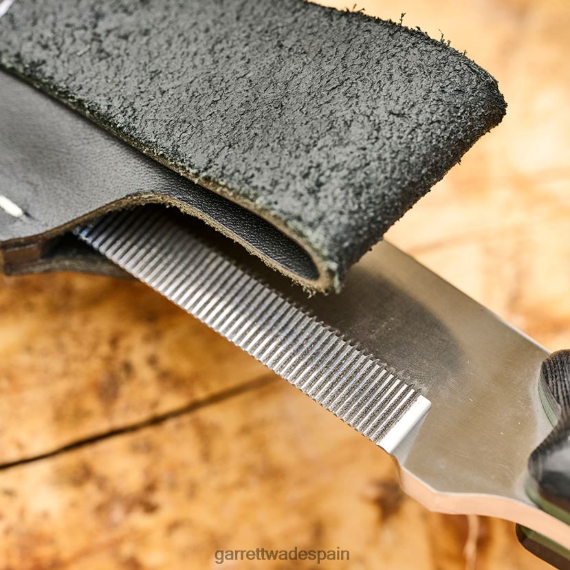 Garrett Wade cuchillo cincel bushcraft - mango g10 y funda de cuero exterior HD0288322