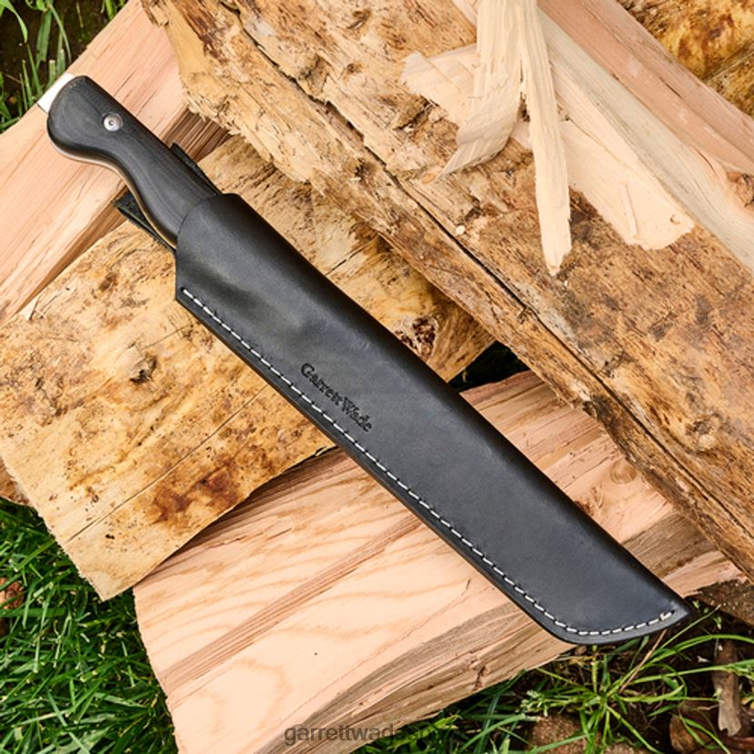 Garrett Wade cuchillo cincel bushcraft - mango g10 y funda de cuero exterior HD0288322