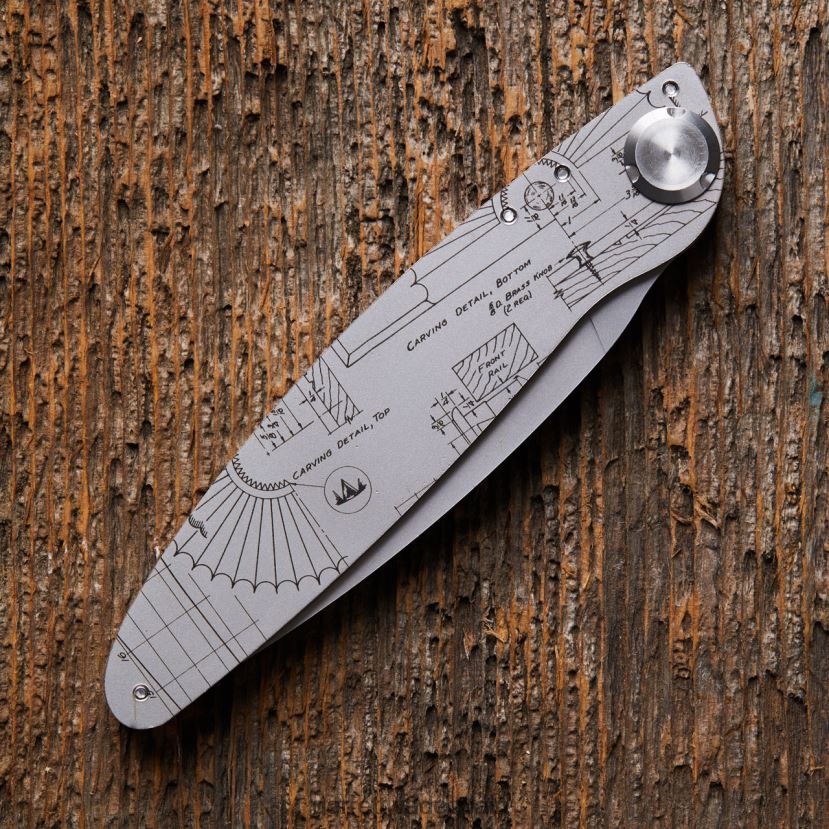 Garrett Wade cuchillo de diseño de herramienta grabada k2 exterior HD0288393