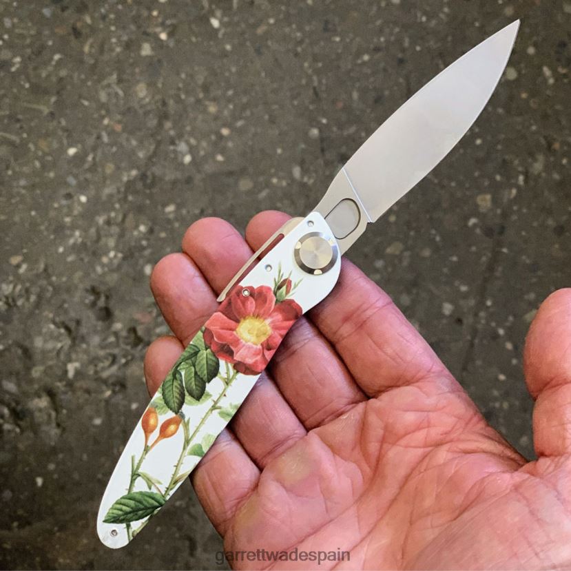 Garrett Wade navaja plegable con diseño floral k2 exterior HD0288381