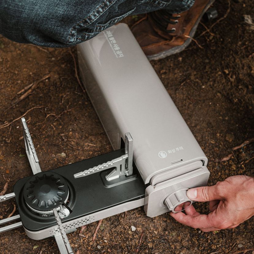 Garrett Wade ingeniosa estufa de camping compacta exterior HD0288344