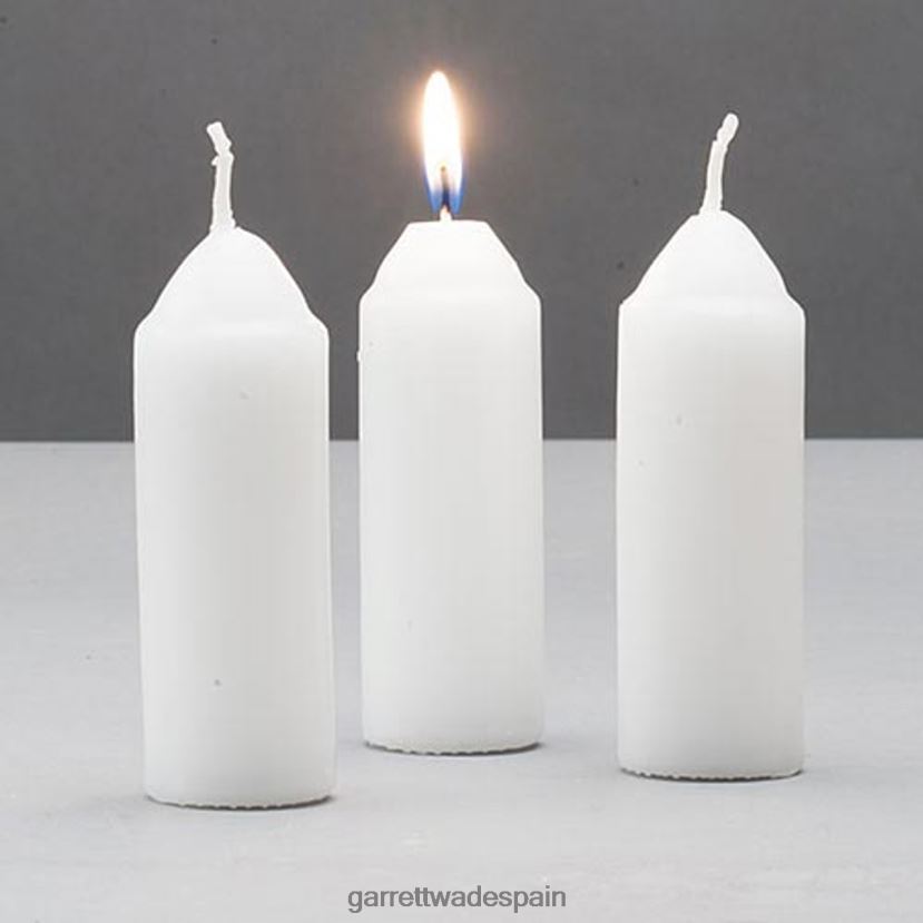 Garrett Wade paquete de (3) velas blancas de 9 horas exterior HD0288359