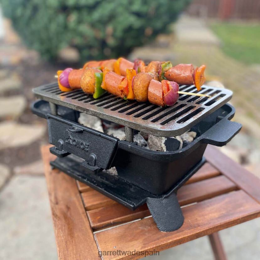 Garrett Wade parrilla hibachi de hierro fundido estilo japonés exterior HD0288353