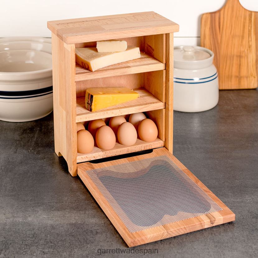 Garrett Wade Almacenamiento de alimentos tradicional francés de madera de haya. hogar y cocina HD0288831