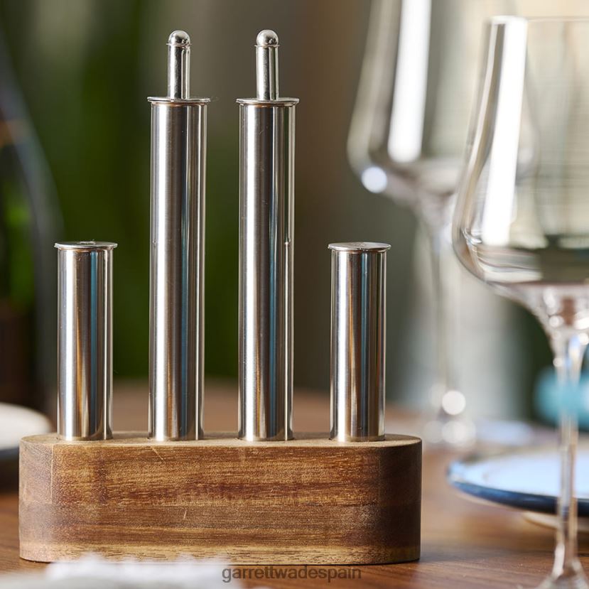 Garrett Wade Juego moderno de aceite, vinagre, sal y pimienta. hogar y cocina HD0288830