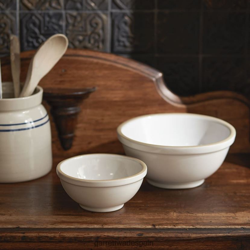Garrett Wade par de cuencos de cocina artesanales de cerámica hogar y cocina HD0288838