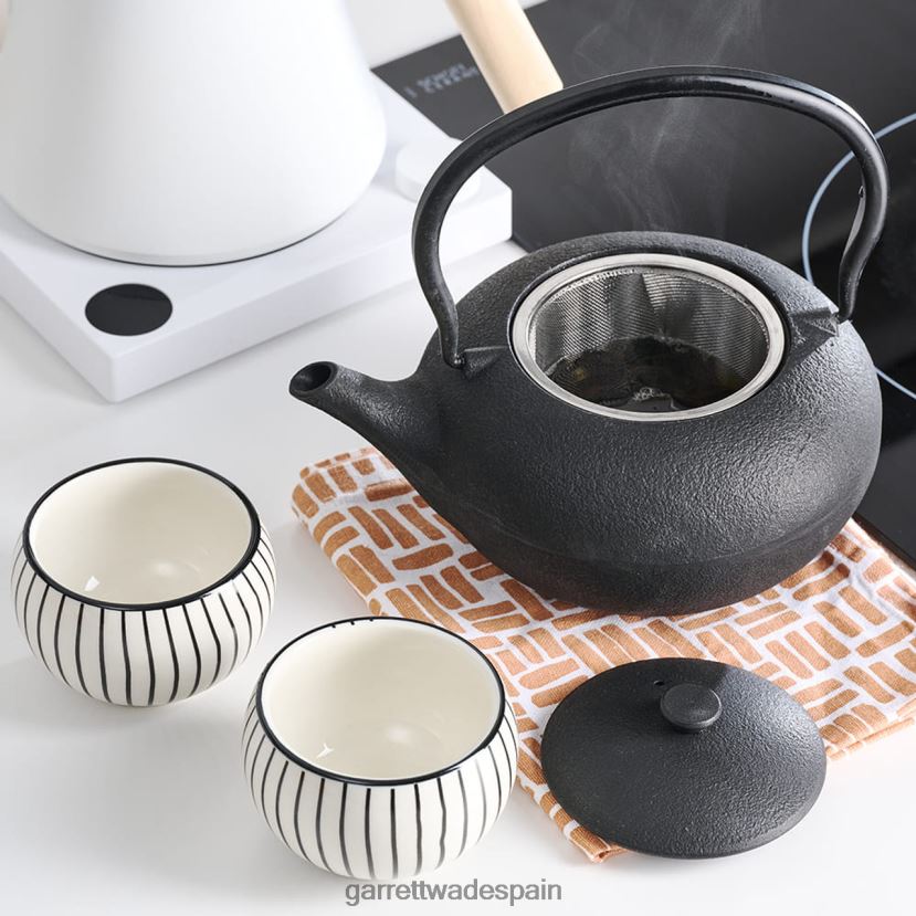 Garrett Wade juego de té tradicional de hierro fundido hogar y cocina HD0288861