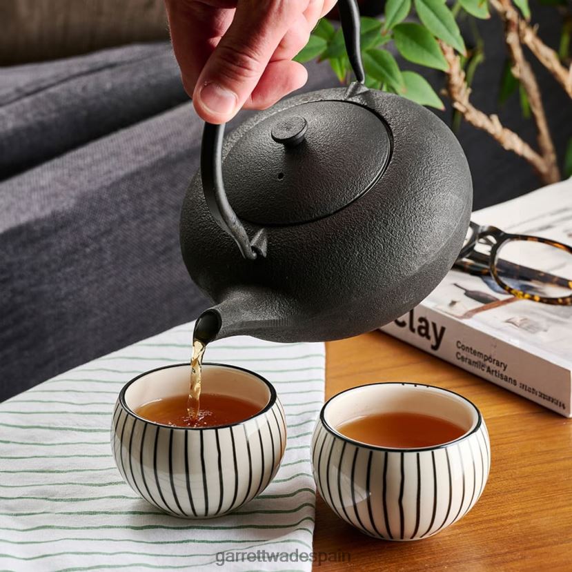 Garrett Wade juego de té tradicional de hierro fundido hogar y cocina HD0288861