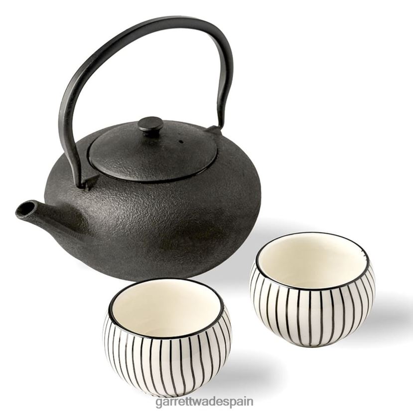 Garrett Wade juego de té tradicional de hierro fundido hogar y cocina HD0288861