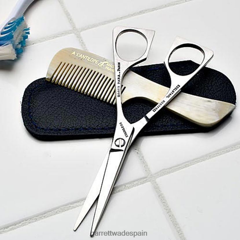Garrett Wade kit para recortar bigote (peine y tijeras) hogar y cocina HD02881034