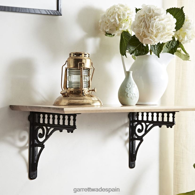 Garrett Wade par de soportes ornamentales para estanterías de hierro fundido hogar y cocina HD02881000