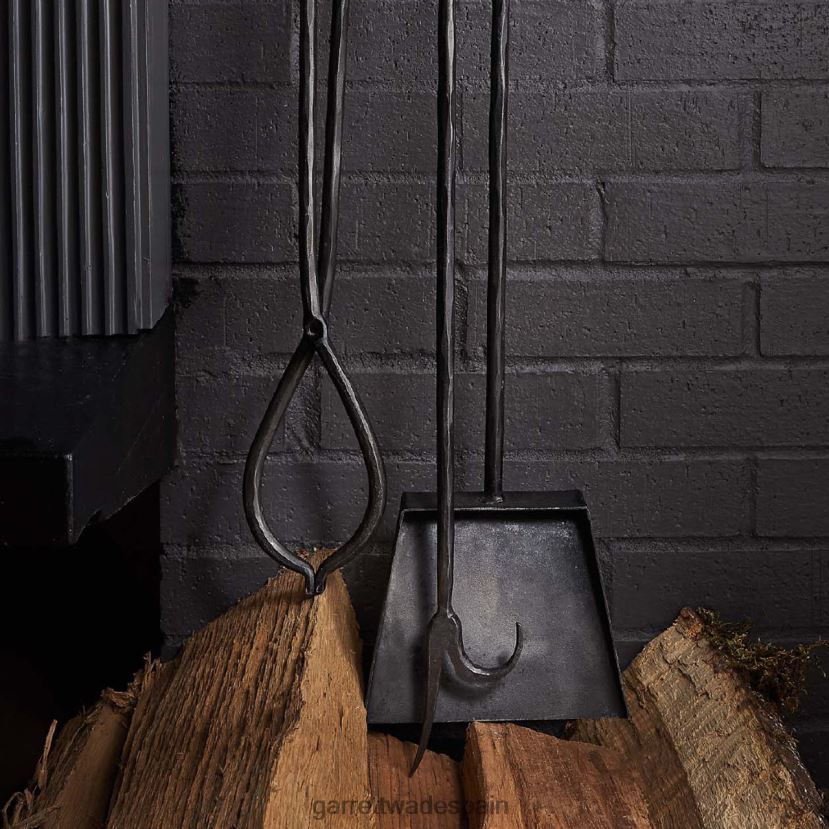 Garrett Wade Juego de herramientas para chimenea de 3 piezas. hogar y cocina HD0288972