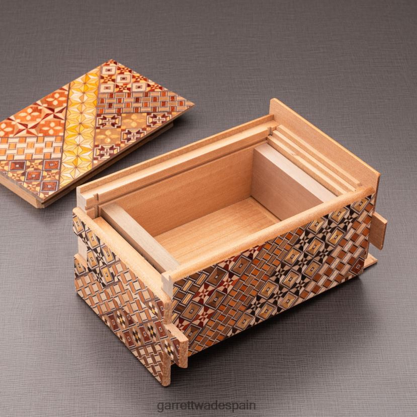 Garrett Wade Caja de rompecabezas secreta de 21 pasos hecha en Japón. hogar y cocina HD0288943