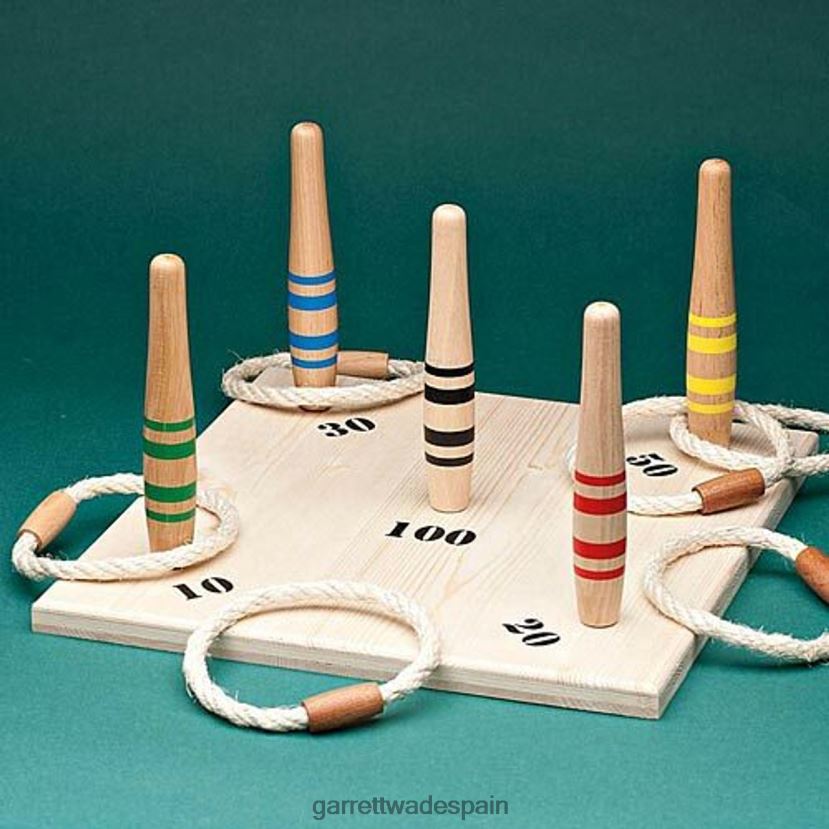 Garrett Wade Juego de lanzamiento de aros y anillas para interiores. hogar y cocina HD0288900