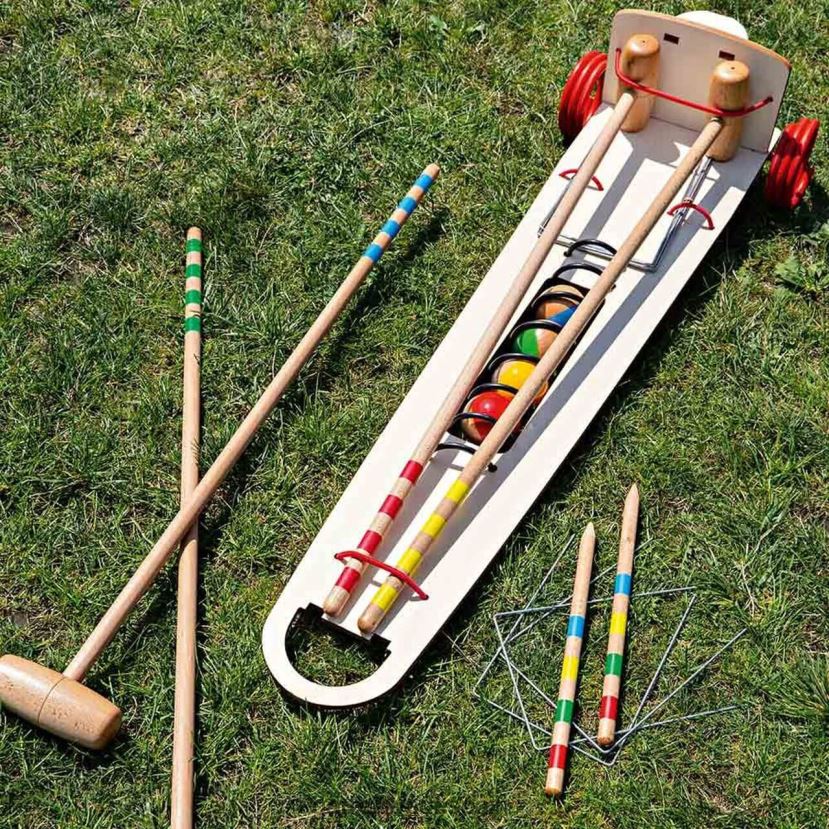 Garrett Wade juego de croquet de viaje hecho en francia hogar y cocina HD0288910