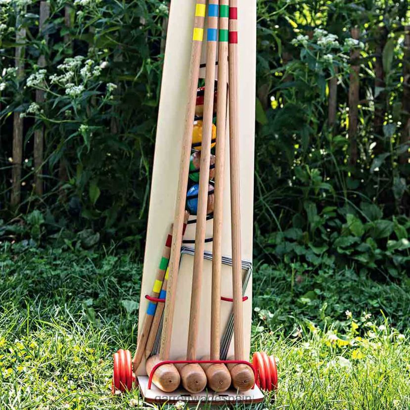 Garrett Wade juego de croquet de viaje hecho en francia hogar y cocina HD0288910