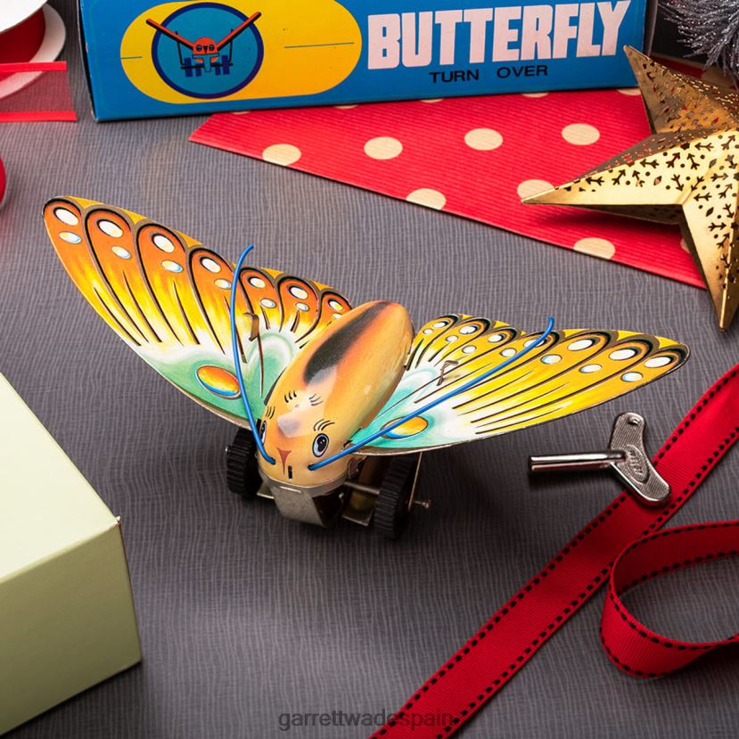 Garrett Wade juguete de hojalata de polilla mariposa de cuerda hogar y cocina HD0288895