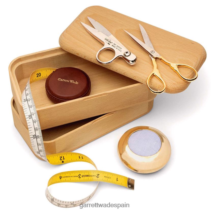 Garrett Wade costurero y juego de tijeras de madera de haya hogar y cocina HD02881049