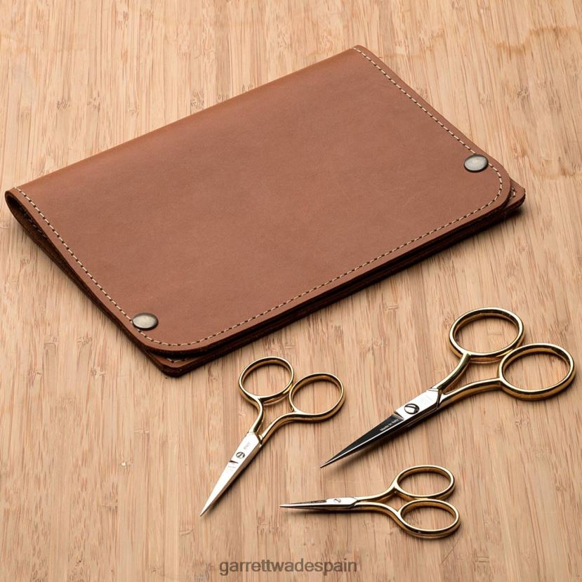 Garrett Wade tijeras de bordar clásicas con estuche de cuero hogar y cocina HD02881048