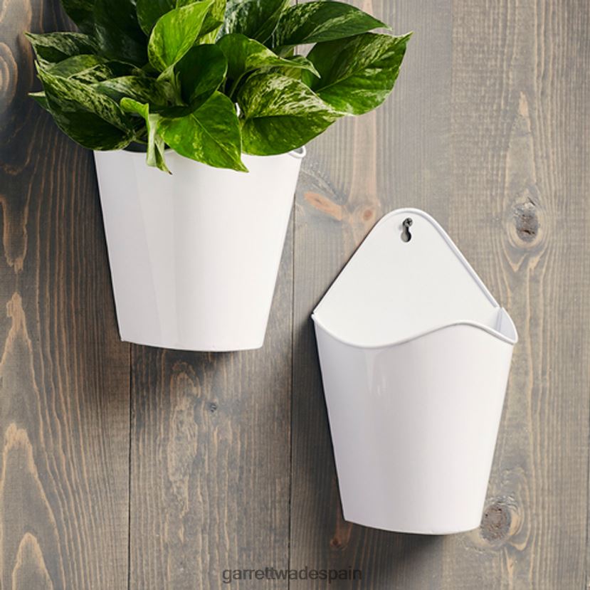 Garrett Wade Jardineras colgantes de pared de acero galvanizado. jardín HD0288174