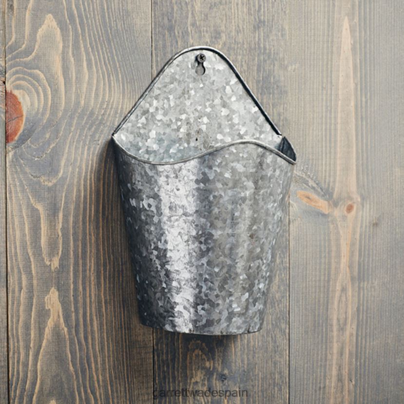 Garrett Wade Jardineras colgantes de pared de acero galvanizado. jardín HD0288174