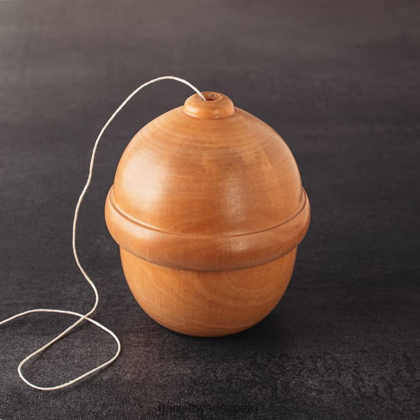 Garrett Wade Porta cordel de madera con forma de bellota. jardín HD0288130