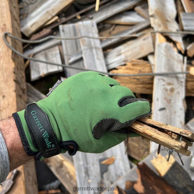 Garrett Wade guantes de jardinería resistentes a pinchazos - verdes jardín HD0288138