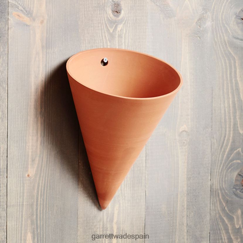 Garrett Wade maceta de pared de terracota en forma de cono jardín HD0288170