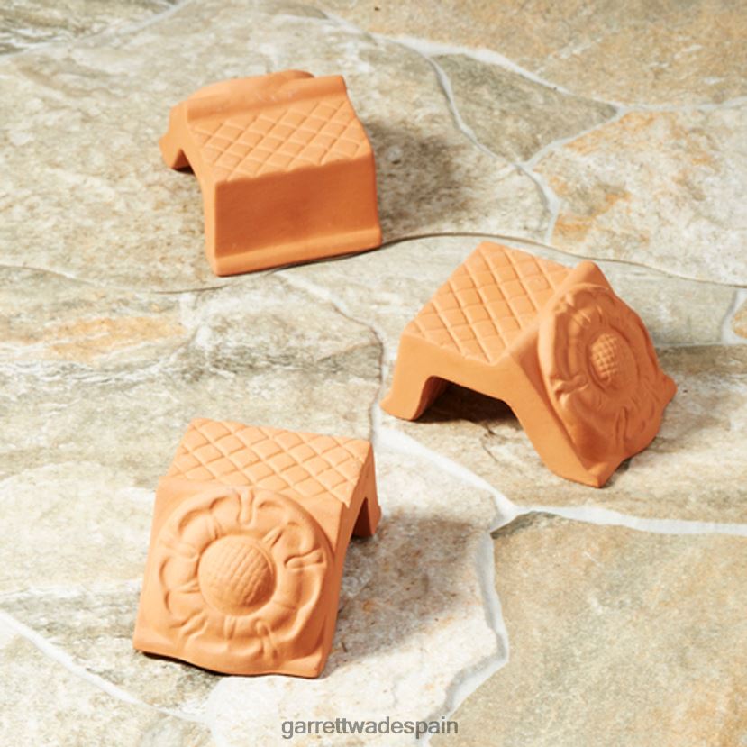 Garrett Wade pies de maceta de terracota rosa tudor jardín HD0288168