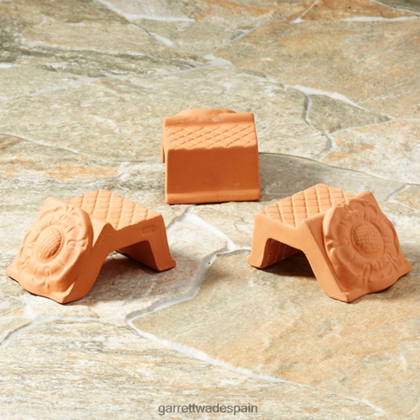 Garrett Wade pies de maceta de terracota rosa tudor jardín HD0288168