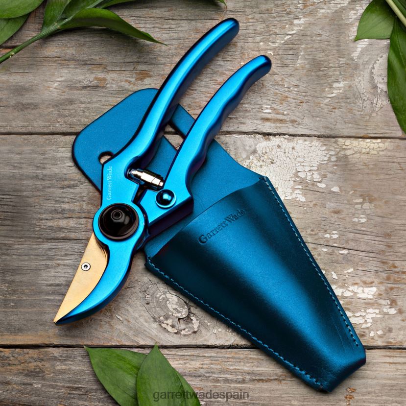 Garrett Wade Juego de funda y podadora azul cielo ultraafilada jardín HD028831