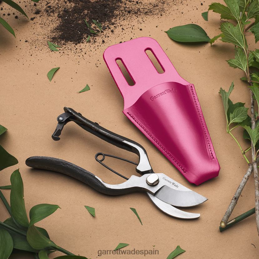 Garrett Wade Juego de podadora forjada y funda de cuero francés. jardín HD028835
