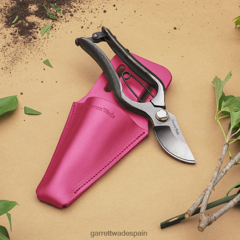 Garrett Wade Juego de podadora forjada y funda de cuero francés. jardín HD028835