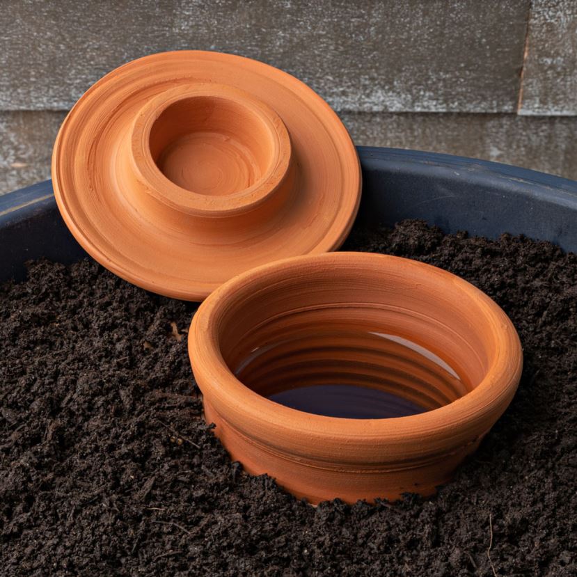 Garrett Wade tradicional jarrón terracota jardín hidratador jardín HD0288245