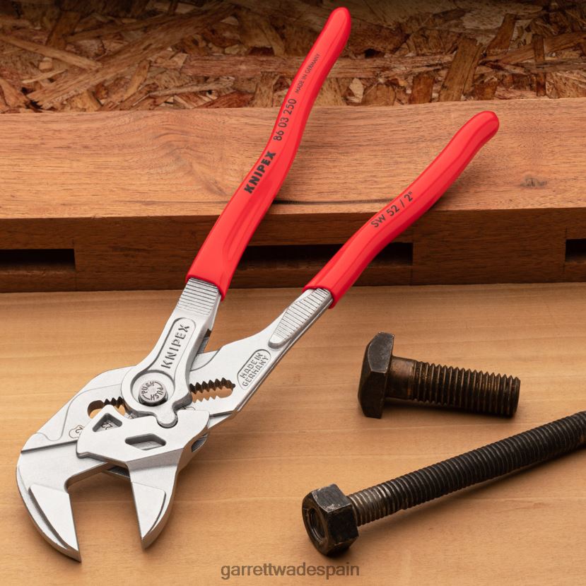 Garrett Wade Llave de mandíbulas paralelas Knipex de 10'': potencia masiva taller HD0288546