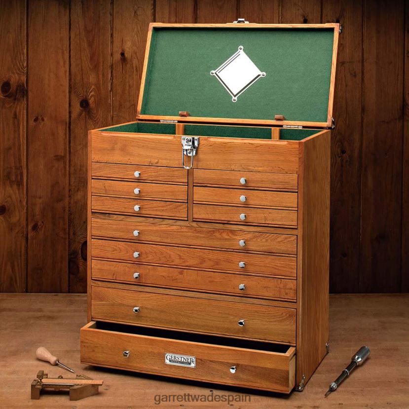 Garrett Wade Par de cofres de almacenamiento de roble a juego de Gerstner International taller HD0288449