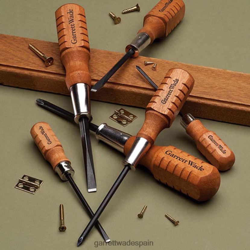 Garrett Wade Juego de destornilladores multiusos de 6 piezas. taller HD0288434