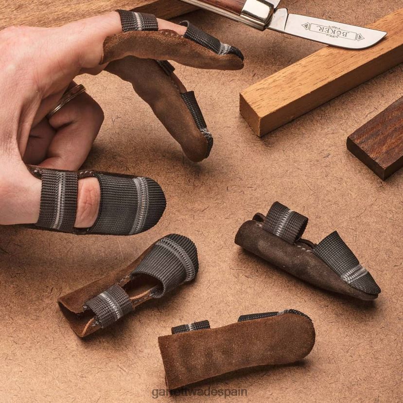 Garrett Wade protectores de dedos de cuero taller HD0288519