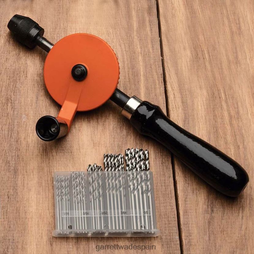 Garrett Wade taladro manual tradicional y juego de brocas de 50 piezas taller HD0288474